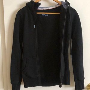 TNA XS Black hoodie with fleece lining